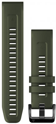 bracelet en silicone Garmin 22mm (pour Garmin Fenix 8/7/6 (47mm), Epix 2 etc.), vert V1, QuickFit, 010-13111-03