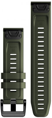 bracelet en silicone Garmin 22mm (pour Garmin Fenix 8/7/6 (47mm), Epix 2 etc.), vert V1, QuickFit, 010-13111-03