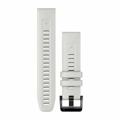 Bracelet en silicone Garmin 22mm (pro Garmin Fenix 8/7/6 (47mm), Epix 2 aj.), blanc V1, QuickFit