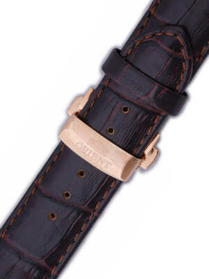 bracelet en cuir Orient UDCVWRT 24mm (pour modèle FETAC), marron