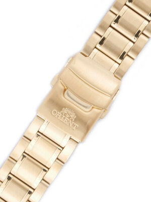 bracelet en acier inoxydable Orient KDDQJAA 22mm (pour modèle FEU07), doré