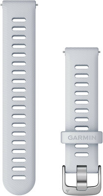 Bracelet en silicone Garmin 18mm (pro Venu 2S, Vívoactive 4S, Vívomove 3S aj), blanc, Quick Release