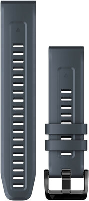 bracelet en silicone Garmin 22mm (pour Garmin Fenix 8/7/6 (47mm), Epix 2 etc.), bleu V2, QuickFit, 010-13111-05