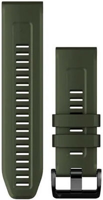 bracelet en silicone Garmin 26mm (pour Garmin Fenix 8/7X/6X (51mm), Tactix etc.), vert V1, QuickFit, 010-13117-03