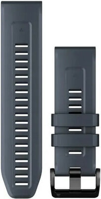 bracelet en silicone Garmin 26mm (pour Garmin Fenix 8/7X/6X (51mm), Tactix etc.), bleu V4, QuickFit, 010-13117-05
