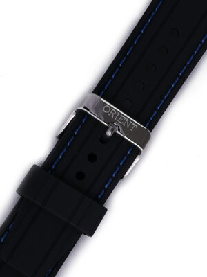 bracelet en silicone Orient VDFCKSX 22mm (pour modèle FUNG3), noir