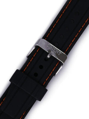 bracelet en silicone Orient VDFCKSZ 22mm (pour modèle FUNG3), noir