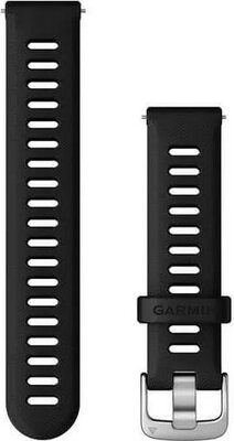 Bracelet en silicone Garmin 18mm (pro Venu 2S, Vívoactive 4S, Vívomove 3S), noir, Quick Release