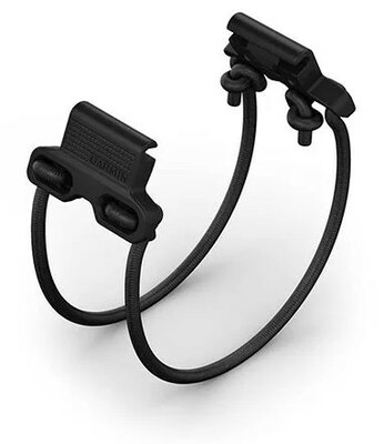bracelet en silicone Garmin 20mm Bungee Mount (pour Garmin Fenix 8/7S/6S (43mm), etc.), noir, QuickFit, 010-13249-00