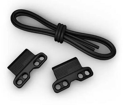 bracelet en silicone Garmin 22mm Bungee Mount (pour Garmin Fenix 8/7/6 (47mm), Epix 2 etc.), noir, QuickFit, 010-13249-01