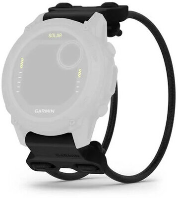 bracelet en silicone Garmin 22mm Bungee Mount (pour Garmin Fenix 8/7/6 (47mm), Epix 2 etc.), noir, QuickFit, 010-13249-01