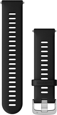 Bracelet en silicone Garmin 22mm (pro Venu, Forerunner 255, Vívoactive 4 aj.), noir, Quick Release