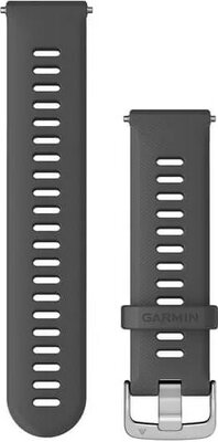Bracelet en silicone Garmin 22mm (Venu, Forerunner 255, Vívoactive 4 aj.), gris, Quick Release