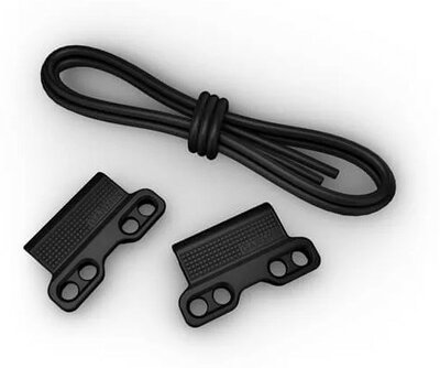 bracelet en silicone Garmin 26mm Bungee Mount (pour Garmin Fenix 8/7X/6X (51mm), Tactix etc.), noir, QuickFit, 010-13249-02