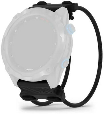 bracelet en silicone Garmin 26mm Bungee Mount (pour Garmin Fenix 8/7X/6X (51mm), Tactix etc.), noir, QuickFit, 010-13249-02