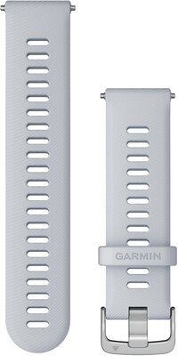 bracelet en silicone Garmin 22mm (pour Venu, Forerunner 255, Vívoactive 4 etc.), blanc, Quick Release, 010-11251-3B