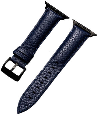 bracelet en cuir Ricardo (pour Apple Watch 42/44/45/49mm), bleu