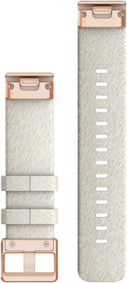Bracelet en nylon Garmin 20mm (pour Garmin Fenix 8/7S/6S (43mm), aj.), blanc V2, QuickFit, 010-13102-09