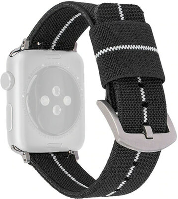 bracelet en nylon Ricardo (pour Apple Watch 38/40/41mm), noir V1