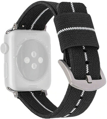 bracelet en nylon Ricardo (pour Apple Watch 42/44/45/49mm), noir V1