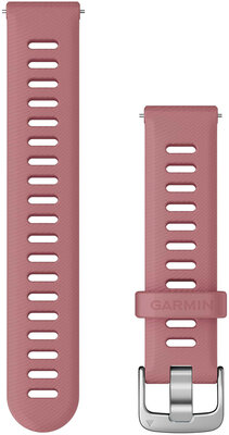 Bracelet en silicone Garmin 18mm (pro Venu 2S, Vívoactive 4S, Vívomove 3S), rose, Quick Release