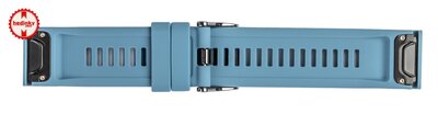 bracelet en silicone Ricardo San Martino 26mm, Blue, QuickFit