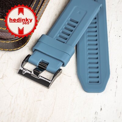 bracelet en silicone Ricardo San Martino 26mm, Blue, QuickFit