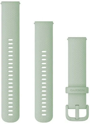 Bracelet en silicone Garmin 20mm (pro Venu, Venu Sq, Venu 2 plus aj.), vert, Quick Release, + partie étendue