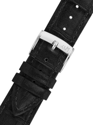 Bracelet en cuir Morellato Tiglio 5673D74.019 M, noir, cuir écologique
