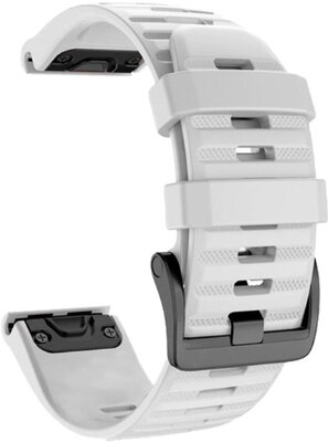 Bracelet en silicone Ricardo Livigno 20mm, White, QuickFit