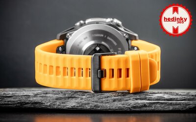 bracelet en silicone Ricardo Livigno 22mm, Orange, QuickFit