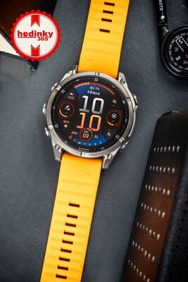bracelet en silicone Ricardo Livigno 22mm, Orange, QuickFit