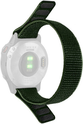 bracelet en nylon Ricardo Cortina 26mm, Green, passant