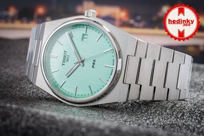Tissot PRX Quartz T137.410.11.091.01 (dans la couleur Tiffany Blue)