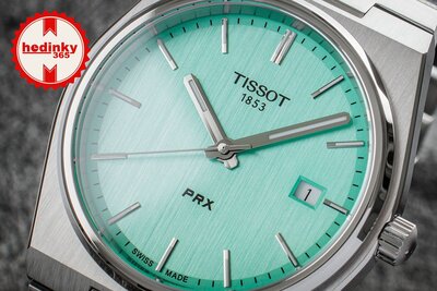 Tissot PRX Quartz T137.410.11.091.01 (dans la couleur Tiffany Blue)