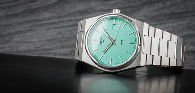 Tissot PRX Quartz T137.410.11.091.01 (dans la couleur Tiffany Blue)