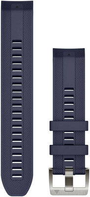Bracelet en silicone Garmin 22mm (pro Garmin MARQ), bleu V2, QuickFit