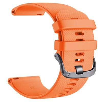 Bracelet en silicone Ricardo 20mm (pro Garmin Venu, Venu Sq, Venu 2 plus aj.), orange, Quick Release, longueur étendue