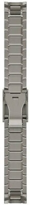 bracelet en titane Garmin 22mm (pour Garmin MARQ 2), argenté, QuickFit, 010-13225-12