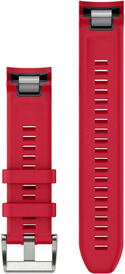 bracelet en silicone Garmin 22mm (pour Garmin Fenix 8/7/6 (47mm), Epix 2 aj.), rouge V2, QuickFit, 010-13225-03