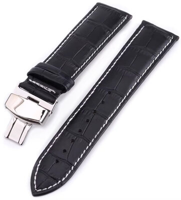 bracelet en cuir Ricardo Cortona, noir, Quick Release