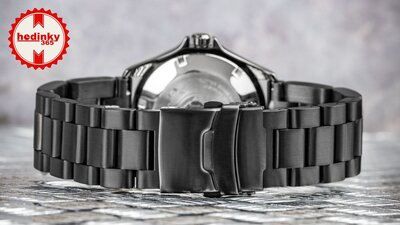 bracelet en acier inoxydable Ricardo Vacone, noir