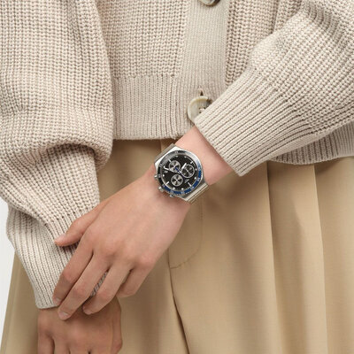 Swatch Dark Blue Irony YVS507G