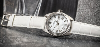 Bracelet en cuir Ricardo Todi, blanc