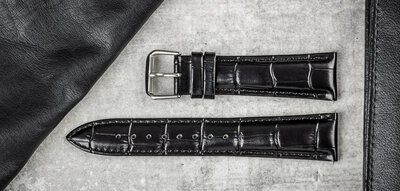 bracelet en cuir Ricardo Todi, noir