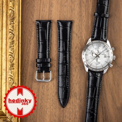bracelet en cuir Ricardo Todi, noir