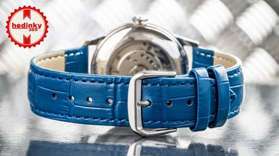 bracelet en cuir Ricardo Todi, bleu V1