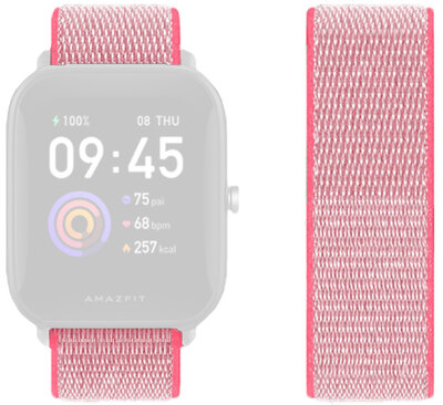 bracelet en nylon Ricardo Madesimo 20mm, Pink V1, Quick Release