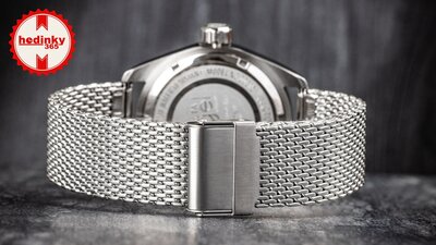 bracelet en acier inoxydable Ricardo Milano, argenté, maille milanaise