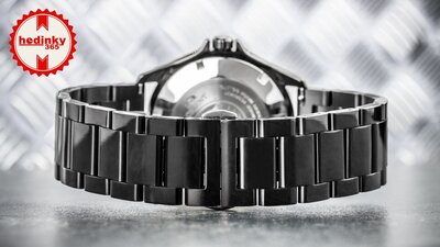bracelet en acier inoxydable Ricardo Paderna, noir
